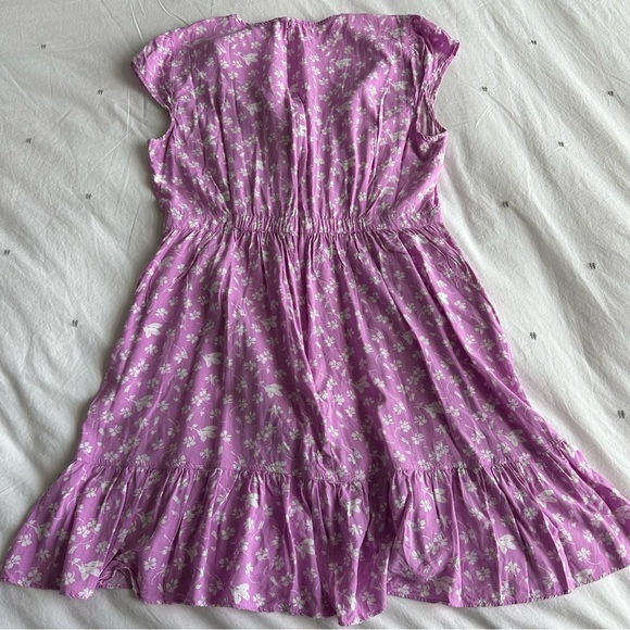 J.Crew Ruffle Front Mini Dress Floral Pattern - Picture 7 of 9